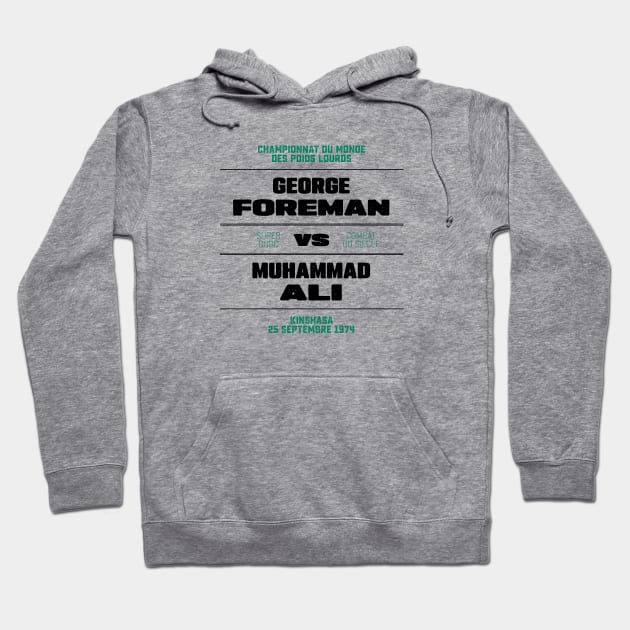 Ali vs Foreman 1974 Hoodie by attadesign